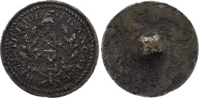 Bouton révolutionnaire, République Française (circa 1789) (Cuivre, 23 mm). Très beau.

Provient de la collection du Docteur André Bernheim