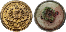Bouton révolutionnaire, République Française (circa 1789) (Cuivre, 17 mm). Superbe.

Provient de la collection du Docteur André Bernheim