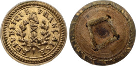 Bouton révolutionnaire, République Française (circa 1789) (Cuivre, 17 mm). Superbe.

Provient de la collection du Docteur André Bernheim