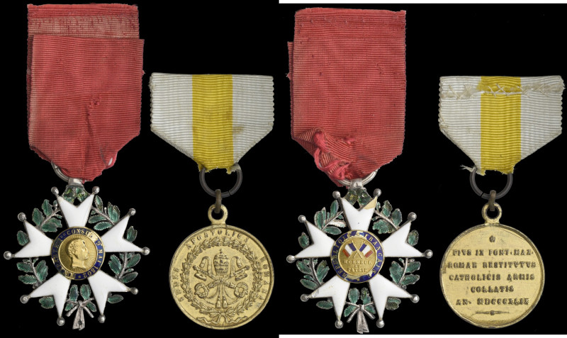 Légion d’Honneur, Second Republic (1848-52), Knight’s breast badge, in gold, sil...