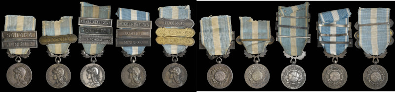 Médaille Coloniale, official type, by Georges Lemaire, with unmarked rim (5), 3 ...