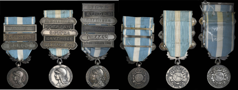 Médaille Coloniale, unsigned large-size unofficial type (2), both with rim unmar...