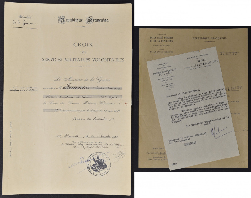 A Légion d’Honneur and Médaille Militaire Pair awarded to Soldat Louis Darras, 1...