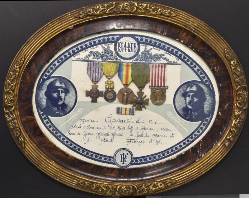 A Great War Médaille Militaire and Croix de Guerre Group of 5, Combatant’s Cross...