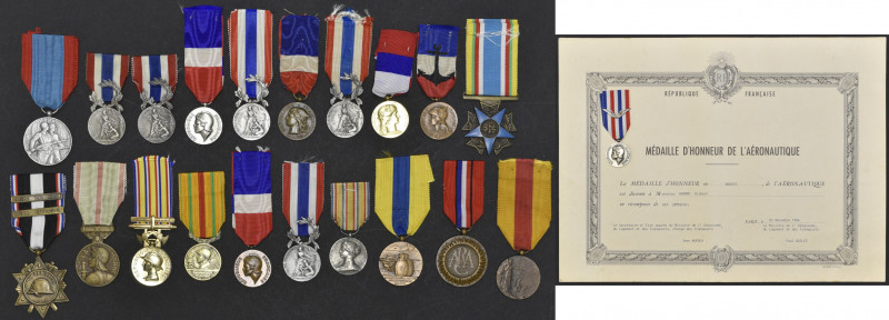 Ministerial Medals of Honour (15), Ministry of War (2), Médaille d’Honneur du Tr...