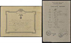 Colonial Orders: A Trio of brevets to Senior Medical Officer Senegal, late Chief Naval Medical Officer Pierre Adolphe Doué, Commander of the Royal Ord...