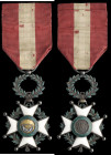 Honduras, Order of Santa Rosa and Civilisation, Civil Division, Knight’s breast badge, in silver-gilt and enamels, 34mm, with original riband, upper r...