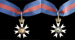 The Most Distinguished Order of St. Michael and St. George, Companion’s (C.M.G.) neck badge by Spink & Son, in silver-gilt and enamels, 47mm, in origi...
