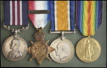 A Great War M.M. Group of 4 awarded to Corporal Robert Jeffrey, 154th Company Machine Gun Corps (Infantry), late 1st/5th Royal Highlanders (Black Watc...