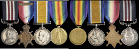 A Great War M.M. and 1914 Star Group of 4 awarded to Company Sergeant Major Frederick George Walton, 1st Battalion, late 2nd Battalion, Northamptonshi...
