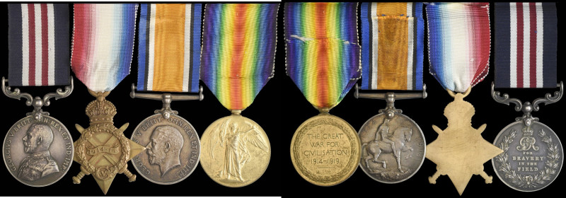 A Great War M.M. Group of 4 awarded to Sergeant Samuel Henry Whiting, of “C” Com...