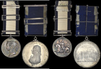 A Superb Trafalgar Pair awarded to Capenter’s Mate Thomas Tombleson, of Denver, Norfolk, who served aboard Nelson’s Flagship H.M.S. Victory as Carpent...