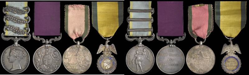 The ‘Heavy Brigade’ L.S.G.C. & French Medaille Militaire Group of 4 awarded to R...
