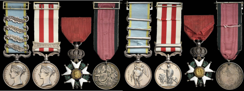 A Crimean War ‘Legion d’Honneur’ and India Mutiny ‘Lucknow’ Group of 4 awarded t...