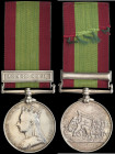 Afghanistan, 1878-1880, single clasp, Ahmed Khel (3442, Gunr. F. Best, A/B, R.H.A.), suspension somewhat loose, minor edge bruises, polished very fine...