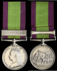 A Scarce ‘Maiwand Survivor’s’ Medal awarded to Gunner W. Watts, of “E” Battery, B” Brigade, Royal Horse Artillery, comprising: Afghanistan, 1878-1880,...