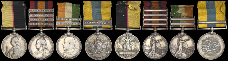 A Very Good Sudan and Boer War Group of 4 awarded to Private William Mulholland,...