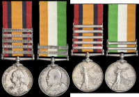 A Boer War Pair awarded to Sergeant-Farrier W. Westley, 27th Battalion, Imperial Yeomanry, late Royal Horse Artillery, comprising: Queen’s South Afric...