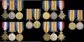A ‘Family’ 1914 Star Trio and Pair awarded to Charles & Clement Sheryer, and a Great War Trio awarded to Flight-Sergeant Jasper Stewart Fraser, Royal ...