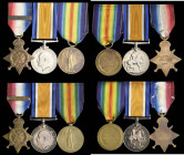 Great War 1914 Star Trios (2) to Lance-Sergeant Robert Statham, 2nd Battalion, Coldstream Guards, killed in action on 16 September 1916, and Guardsman...