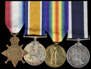 A Great War Royal Navy Long Service and Good Conduct Group of 4 awarded to Petty Officer 1st Class George James Vallack Keast, Royal Navy, who served ...