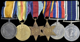 A Great War and WW2 Royal Navy Auxiliary Service Long Service Group awarded to Arthur James Abel, Royal Navy Auxiliary Service, later Royal Naval Rese...