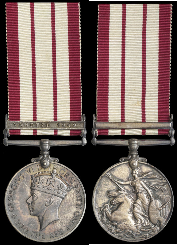 Naval General Service, 1915-62, single clasp, Yangtze 1949 (C/JX.375249 H. Easto...