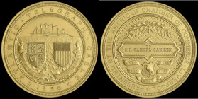 Great Britain / U.S.A., Completion of the Laying of the Atlantic Telegraph 1866, Gold Medal of the American Chamber of Commerce, Liverpool, awarded to...