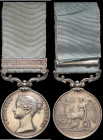 Army of India, 1799-1826, single clasp, Kirkee and Poona, long hyphen type, impressed (Naik. Sujonac Heernac 1st Bn. 7th Regt. N.I.), extremely fine E...