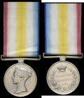 Scinde Campaign, 1843, reverse Meanee Hyderabad 1843, locally impressed (Davey Deen Cunpoorya 25th. Regt. N.I.), with fixed German silver bar suspensi...