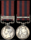 India General Service, 1854-95, single clasp, Jowaki 1877-78, engraved in a running script, (Sepoy Rasool Khan 27th Regt. N.I.), suspension claw tight...