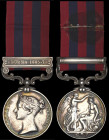 India General Service, 1854-95, single clasp, Burma 1885-87, engraved in a running script (1769 Fifer Niklas Fernandiz, 1st Bo: Infy.), partial attemp...