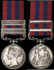 India General Service, 1854-95, 2 clasps, Burma 1885-87, Burma 1887-8, engraved in a running script (Lascar Tindal SK. Ebrahim, H.M.I.M.S), very fine,...