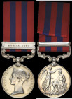 India General Service, 1854-95, single clasp, Hunza 1891, engraved in a running script (4636 Sepoy Mir Abbas, 20th Bl. Infy.), good very fine Ex John ...