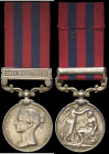 India General Service, 1854-95, single clasp, Chin Hills 1892-93, engraved in a running script (565 Indar Shwebo Mil. Police Bn.), contact marks, good...