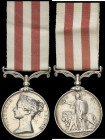 Indian Mutiny, 1857-58, no clasp, engraved in a running script (Sepoy Nicca Allahahabad [sic] Police), claw tightened, fine, scarce unit

Estimate: ...