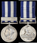 Egypt & Sudan, 1882-89, reverse undated, single clasp, Suakin 1885, engraved in a running script (Dooly Bearer Moona Gujjoo Transport Deptt.), clasp s...