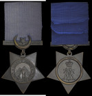 Khedive’s Star, dated 1884-6, reverse ring engraved in capitals (Pte: Issac Israel 28th B.I.), with original dark finish, good very fine private Issac...