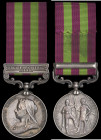 India General Service, 1895-1902, single clasp, Relief of Chitral 1895, engraved in a running script (Asst. Comdnt. Dinker Rao Shirke, Gwalior I.S.T. ...