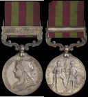 India General Service, 1895-1902, single clasp, Punjab Frontier 1897-98, engraved in a running script (43 1st Gde Hospl. Asst. Samual Samson 3d Bo: Lt...