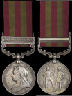 India General Service, 1895-1902, single clasp, Punjab Frontier 1897-98, engraved in a running script (Dy. P. Mr. Luckman Singh Postl. Deptt.), minor ...