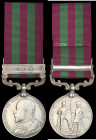 India General Service, 1895-1902, single clasp, Waziristan 1901-2, engraved in a running script (12951/2 Drill Instr. Abdul Alim. S. Waz: Militia.), s...