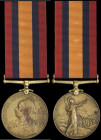 Queen’s South Africa, 1899-1902, bronze issue, no clasp, engraved in a running script (208 Cowherd Rahim S.&T. Corps), very fine, suspension rather lo...