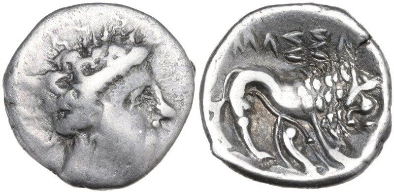 Celtic World. Southern Gaul, Insubres. AR Drachm. Imitating Massalia, c. 2nd cen...