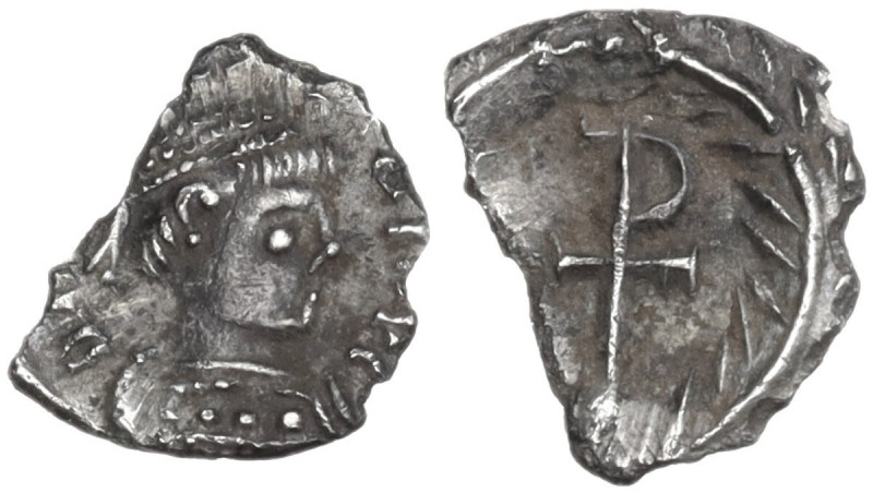 Justin II (565-578). AR Quarter Siliqua, Ravenna mint. Obv. DN IVSTINVS PP AVI. ...