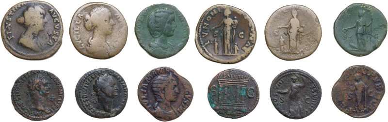 The Roman Empire. Multiple lot of six (6) unclassified AE coins. AE.