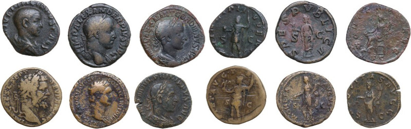 The Roman Empire. Multiple lot of six (6) unclassified AE coins. AE.