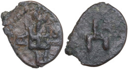 Genoese Colonies. Caffa. AE Follar. Lunardi C58; Retowski pl. VI, 258/259. AE. 1.31 g. 15.50 mm. R. Good VF.