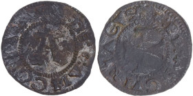 Ancona. Monetazione Comunale e Autonoma (XII sec.-1532). Quattrino, XV-XVI sec. CNI 78-79; Villoresi 60 var. MI. 0.85 g. 18.00 mm. NC. qBB.