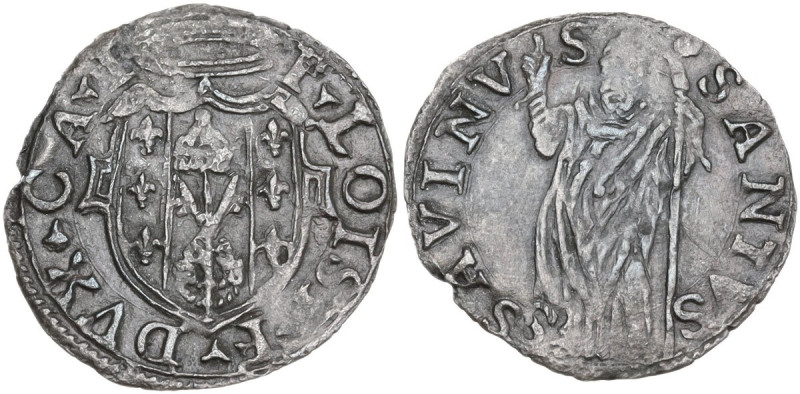 Castro. Pierluigi Farnese (1545-1547). Quattrino. CNI tav. XVII, 23. MI. 0.51 g....